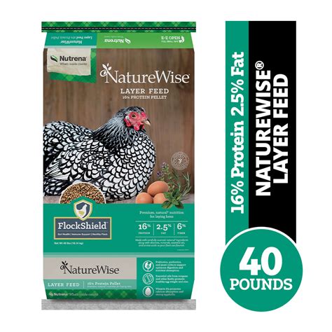 Nutrena Naturewise® Layer Feed 16 Protein Pellet Poultry Feed 40 Lb Bag Rural King