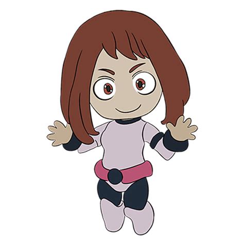 How To Draw Uraraka Easy Drawing Tutorial For Kids
