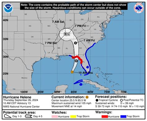 Progress Report On Category 2 Hurricane Helene Thursday Sep 26 Update