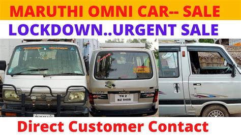 Maruti Omni Car For Urgent Sale Used Omni Car In Tirupur Second