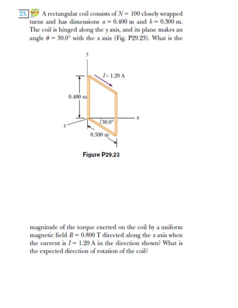 Solved A Rectangular Coil Consists Of N Closely Chegg