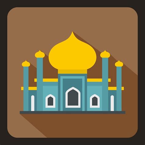 Icono De La Mezquita En Estilo Plano En Una Ilustraci N Vectorial De