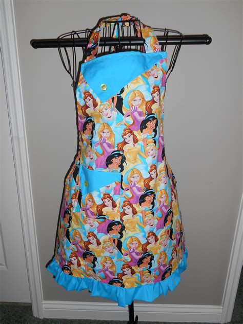 Disney Princess Womens Apron Belle Jasmine Etsy