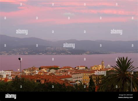 The Evening In Ajaccio Big City Skyline In The Light Of Gorgeous