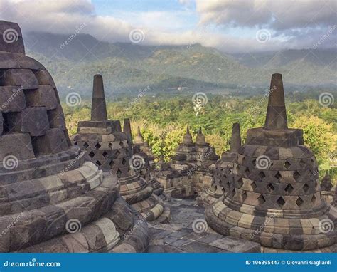 Prambanan Or Candi Rara Jonggrang In Java Indonesia Stock Image