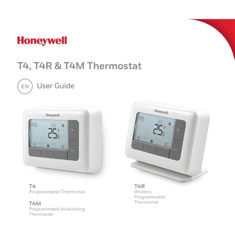 Honeywell T4 User Manual Pdf Download Manualslib