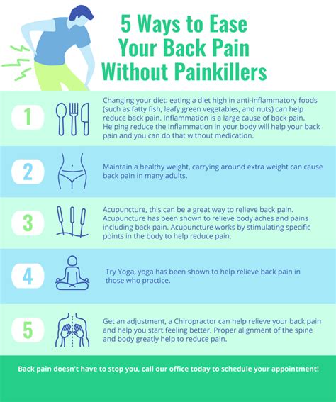 5 Ways To Ease Your Back Pain Without Painkillers Ridgefieldchiropractic