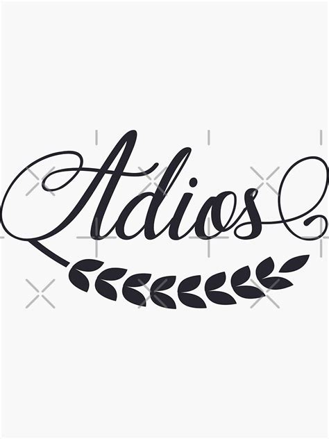 Caligraphy Adios Sign Design