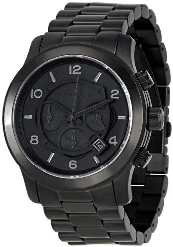 Michael Kors Watches Michael Kors Mens Black Bracelet Chronograph