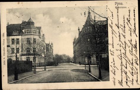 Ansichtskarte Postkarte Pirna an der Elbe Weststraße akpool de