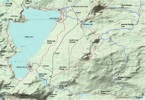Waldo Lake Mountain Biking And Hiking Trail