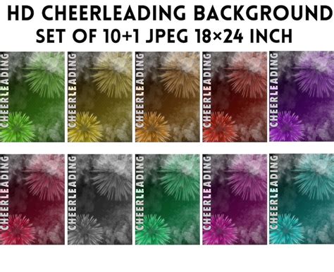 Hd Cheerleader Background Sports Poster Backdrop 18 X 24 Inch 300 Dpi