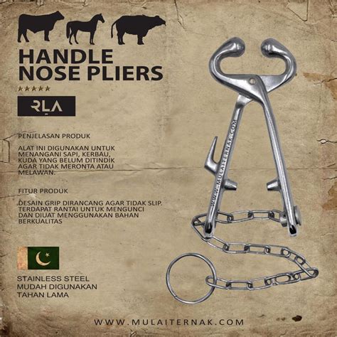 Jual Nose Bull Plier Tang Penjepit Hidung Sapi Kerbau Kuda