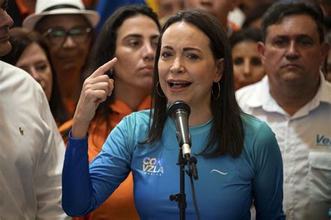 Venezuela Corina Machado Descarta Abandonar Candidatura Presidencial