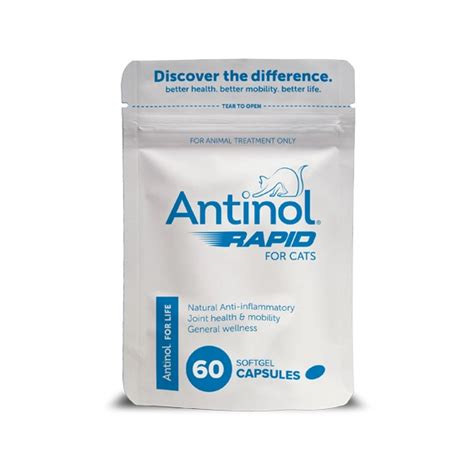 Antinol Rapid Gel Capsules For Cats Project Underdog Rescue