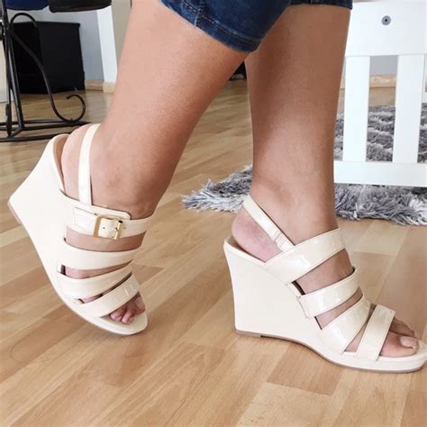 Luichiny Shoes Nude Wedges Strappy Wedges Natural Wedges Heels Poshmark