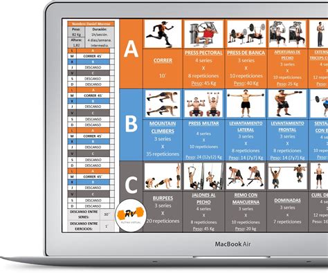 Rutina De Entrenamiento Personalizada Rutina Virtual