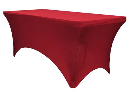 Mds Pack Of 5 Rectangular Stretch 4ft Spandex Table Cover Tablecloths