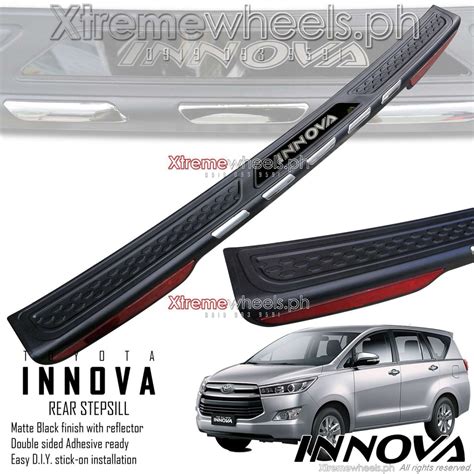 Toyota Innova Rear Bumper Protector Rear Stepsill Rear