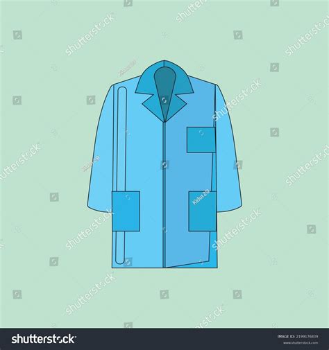 Lab Coat Vector Art Illustration Clipart Stock Vector (Royalty Free) 2199176839 | Shutterstock