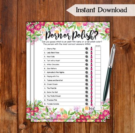 Party Games Floral Bridal Shower Game Bridal Shower Ideas Bridal Shower