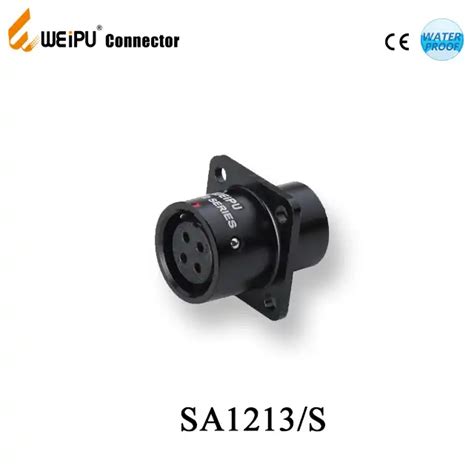 Weipu Ip Industrial Push Pull De Metal Conector Hembra Sa Weipu