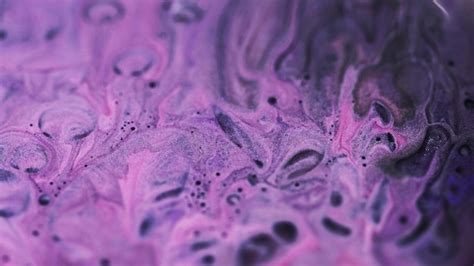 Premium Photo Neon Fluid Ink Bubbles Defocused Purple Pink Blue Color