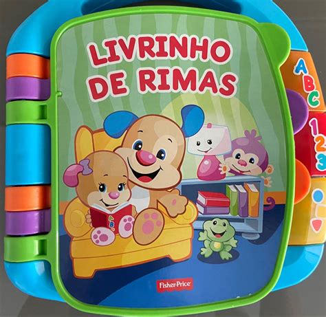 Livrinho de Rimas Aprender Brincar Brinquedo para Bebês Fisher Price