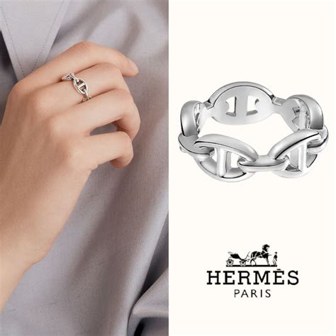 Hermes Chaine Dancre Fw Chaine D Ancre Enchainee Ring Small