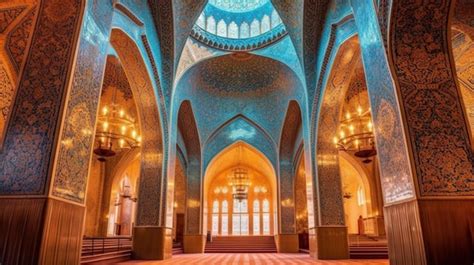 Premium AI Image | The stunning architecture of mosques and Islamic