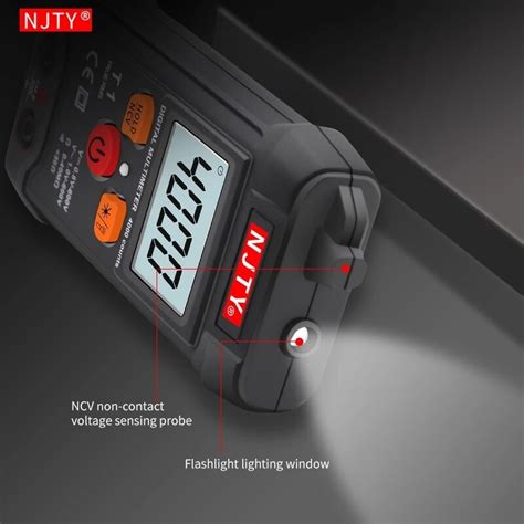 NJTY T1 Mini Digital Multimeter 4000 Counts Auto Ranging TRMS AC DC