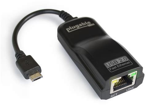 Plugable Usb 20 Otg Micro B To 10100 Ethernet Adapter Plugable