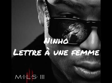 Ninho lettre à une femme paroles YouTube