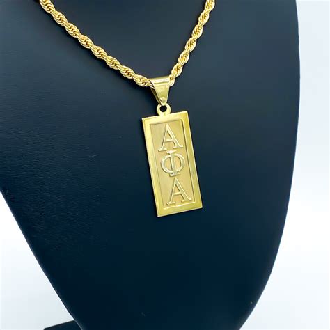 ALPHA PHI ALPHA LARGE CARTOUCHE - Gold Plated