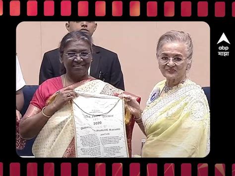 Asha Parekh Honored With Dada Saheb Phalke Award 2022 Awarded By