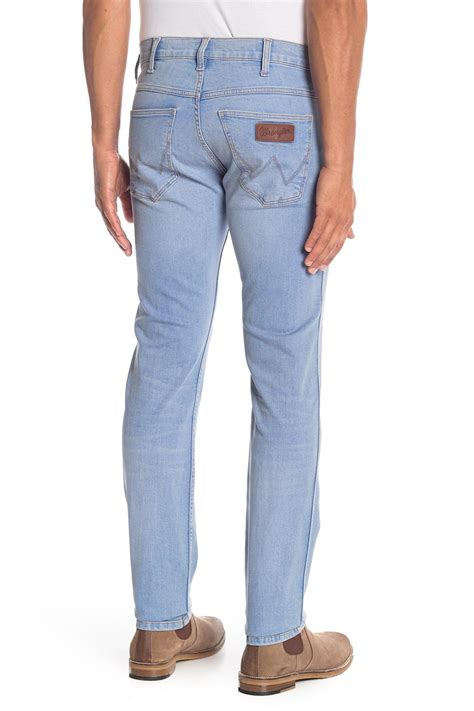 Wrangler Denim Spencer Slim Straight Leg Jeans 32 34 Inseam In Blue