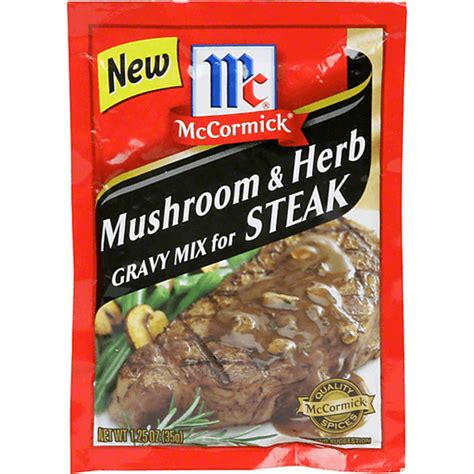 Mccormick Gravy Mix For Steak Mushroom And Herb Gravy Mixes Foodtown