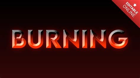 Burning With Forged Metal Text Effect Generator