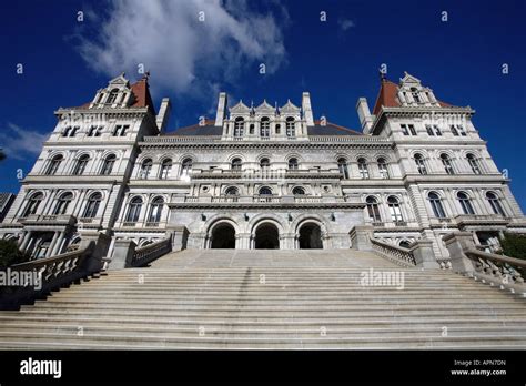 East Staircase New York State Capitol Building Albany Albany County New York State Usa