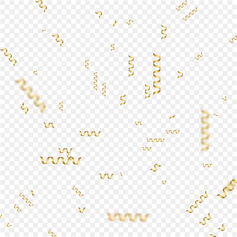 Realistic Confetti Vector Hd Png Images Confetti Realistic Golden