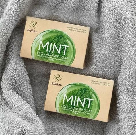 Экологическое мыло для стирки BioTrim с запахом мяты (2 шт.) - купить с ...