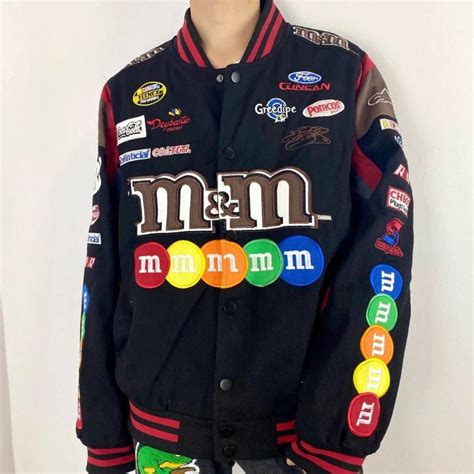 M Ms NASCAR Racing Jacket Etsy