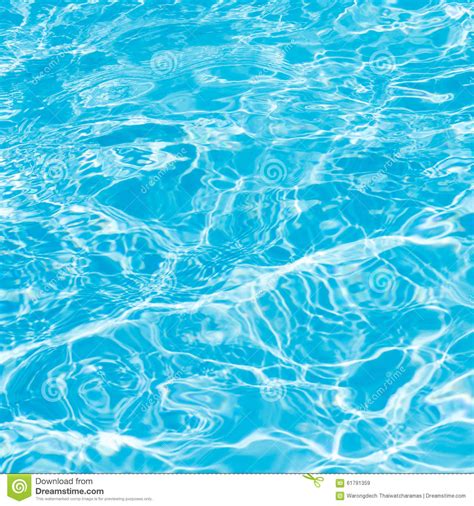 Background Of Rippled Pattern Of Clean Water In A Blue Stock Image