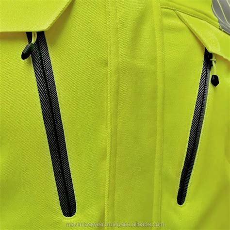 Oem Wholesale High Visibility Men Outdoor Waterproof Work Fluorescent