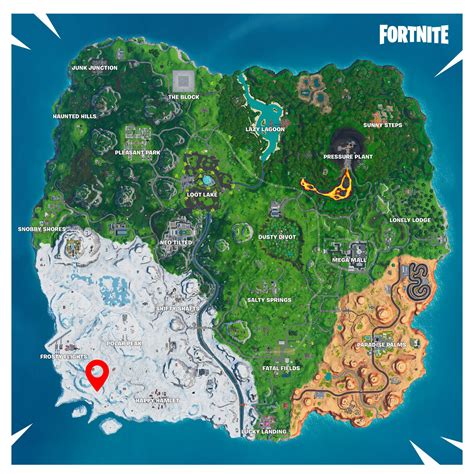 Fortnite Puce D Cryptage Emplacement Grotte De Glace De Trog