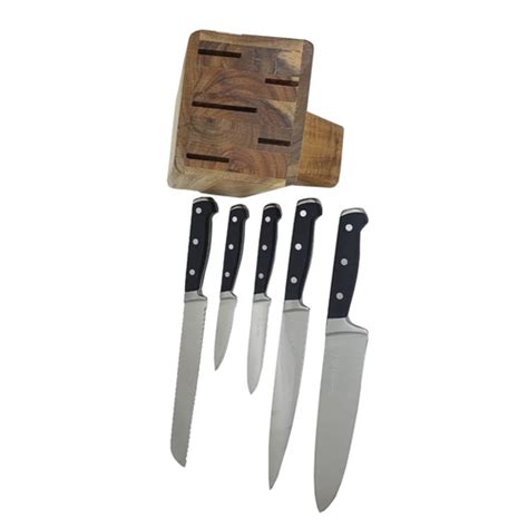 Conjunto Kit De Facas Para Cozinha Chef Kitchen Cepo 5 Pecas Mundial No