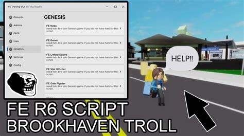 Fe Brookhaven R Trolling Gui Roblox Script Hydrogen Fluxus Arceus X