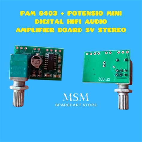 Jual Pam Potensio Mini Digital Hifi Audio Amplifier Board V