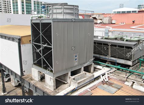 Giant Air Conditioner Outdoor Unit Concept Of Industrial Ventilation
