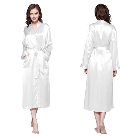 Lilysilk 100 Silk Robe 22 Momme Contra Trim And Full Length Robes